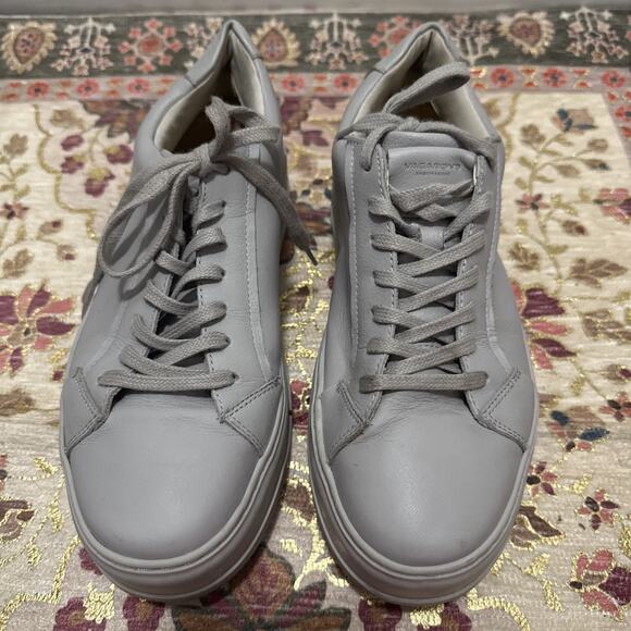 Vagabond Womens Judy Sneaker Platform Shoes Size 39 Or 8 Steel Gray Leather - Picture 3 of 8